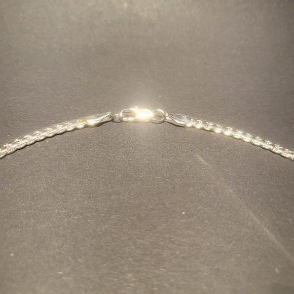 COPY - Silver flat snake design necklace....24084 - Picture 2 of 5